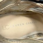 LC Lauren Conrad Shoes Womens Size 8.5 Nude Rarity Lace Up Peep Toe Stiletto Photo 4