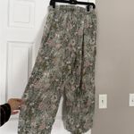 Joie  Linen Blend Floral Wide Leg Pants Elastic Waist Vacation Resortwear Beach Photo 6