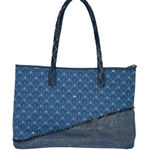 289 By Sara Giunti‎ Womens Denim Like Tote Shoulder Bag Blue Photo 0