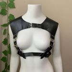Black Shoulder Harness Bondage O Ring New Photo 7