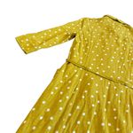 Boden Bright Yellow Polka Dot Dress Button Photo 8