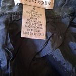 Apostrophe  Black Leather Skirt Size 6‎ Photo 4