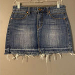 Forever 21  Contemporary Skirt Zip Fly Denim Jean Cut Off Mini Medium NWOT Photo 0