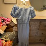 ASTR Blue Dress with back cutouts maxi Photo 2