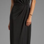 Halston Heritage  Cheer Contrast‎ Gown Sleeveless Formal Dress in Black, Size 4 Photo 0
