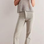 Free People Jayde Seamed Corduroy Flare Pants in Mineral Grey Size US 27 NWT Photo 11