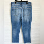 We The Free Maggie Mid Rise Distressed Jeans Button Fly Ripped Denim Size 28 Photo 2