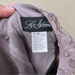 La Femme NWT  29251 Illusion Sleeves Floral Top Dress size 6 length app. 62in Photo 5