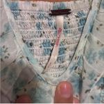 Free People Floral Blue and White Women's Top Photo 2