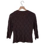 Coldwater Creek Vintage Y2K Lace Top Size Small Chocolate Brown Fairy Grunge Photo 11