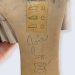 Joie Mai Tan Beige Suede Ruffle Open Toe 2" Block Heel Slide Sandal 37.5 7.5 Photo 7