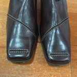 Paul Green NWOT  Munchen Loafer Block Heels Square Toe Burgundy Leather Size 6.5 Photo 5