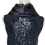 Lafayette 148 New York Sequined Embellished Cowl Neck Sleeveless Top Size L Wool Photo 4