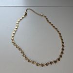 Gold Heart Necklace Choker Photo 1