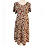 LuLaRoe Carly Miss Piggy dress fromThe Muppets red roses whimsical playful SM Photo 2