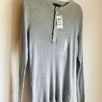 INC Ribbed Gray Half Photo 2