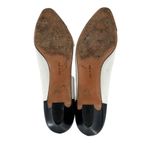 Salvatore Ferragamo Navy Blue/White Leather Cap Toe Mid Heel Pumps Size 8.5 AAA Photo 8