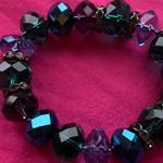 Lavender & Shades of Blue Beads Bracelet Photo 1