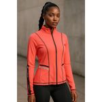 Body Instinct Activewear Jacket Running Track Zip Up Athletic Coral L‎ Orange Size L Photo 1