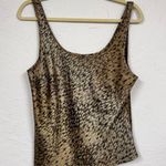 Victoria's Secret Victoria Secret Brown Animal Print Camisole Tank Top Women’s M Glam Satin Blouse Photo 0