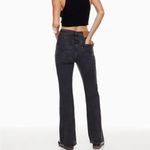 Levi's Levi’s Premium Washed Black 70’s High Flare Denim Jeans Photo 4