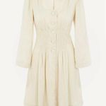 NWT ALEXA CHUNG size US 8 Gathered Front Dress Cream
Square neck long sleeve Photo 0