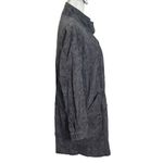 Free People  Jacquard Utility Jacket Women’s Size XS Gray Printed Boho Oversized Photo 4