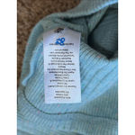 Talbots T by Blue Ribbed Speckled Snap Turtleneck Sweater Shirt Medium Petites Photo 7