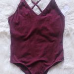 LA Hearts Maroon Bodysuit Photo 0