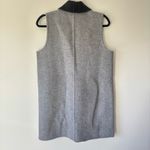 Eileen Fisher Doubleface Wool Cashmere Vest Gray Black Reversible Long Luxury Photo 7