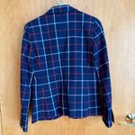 Tommy Hilfiger  Plaid Blazer Womens Size 2 Classic Fit‎ Navy Red White Photo 2