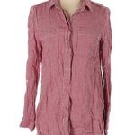 Velvet Heart Button Down Shirt Red White Gingham Photo 0