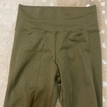 Athleta olive green seamless full length leggings women’s size medium Photo 2