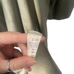 Gilli Size Large Green Faux Suede Open Front Duster Long Cardigan Top Photo 6