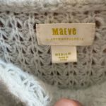 Anthropologie Maeve by  | Cozy White Knit Sweater size medium Photo 4