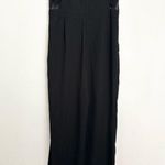 Romeo + Juliet Couture Sheer Lace Panel Cut Out Short Sleeve Jumpsuit. Photo 1