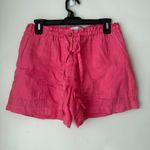 Michael Stars  Paulette Flamingo Pink Linen Shorts S Photo 4