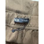 ZARA NEW WOMAN WIDE LEGS, BROWN,VISCOSE PANTS SIZE LARGE Photo 8