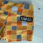 Savage Barbell Disco Booty Shorts 2.5” Size S Orange Photo 4