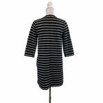 ZARA  KNIT Medium Stripe Black White Mini Dress Photo 4
