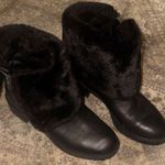 Bandolino  Black Fur-Trimmed Winter Boots Photo 0
