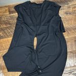 Halara Round Neck Cap Sleeve Split Tie Back Curved Hem Yoga Sports Top Photo 2