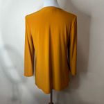 Joseph Ribkoff  Mustard Yellow Zipper Tunic Blouse Slit Bell Sleeves 8 Photo 4