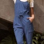Athleta Unbound Jumpsuit Blue Sleeveless Women’s Size Small Athleisure Athletic Photo 2
