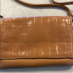 Vince Camuto  Tan Leather Quilted Crossbody Bag Photo 1
