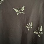 VIRGO 2 90s Vintage Y2K Vintage Black Mesh gown with Sparkly Butterflies Size 8 Size M Photo 1