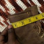 Justin Boots Women Justin Western Lace Up L575 Brown Leather Combat Ankle Boots Fringe USA Vintage Size 6 B #cowboy #cowgirl  Photo 3