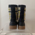 J.Crew  Women’s Snow Boots Grey Yellow Plaid Photo 4