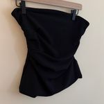 Abercrombie & Fitch NWT Black Ruched Tube Top Photo 2