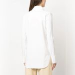 Chiara Boni LA PETITE ROBE Atena Slim Fit Blouse in Light Khaki sz 42 US 6 Photo 3